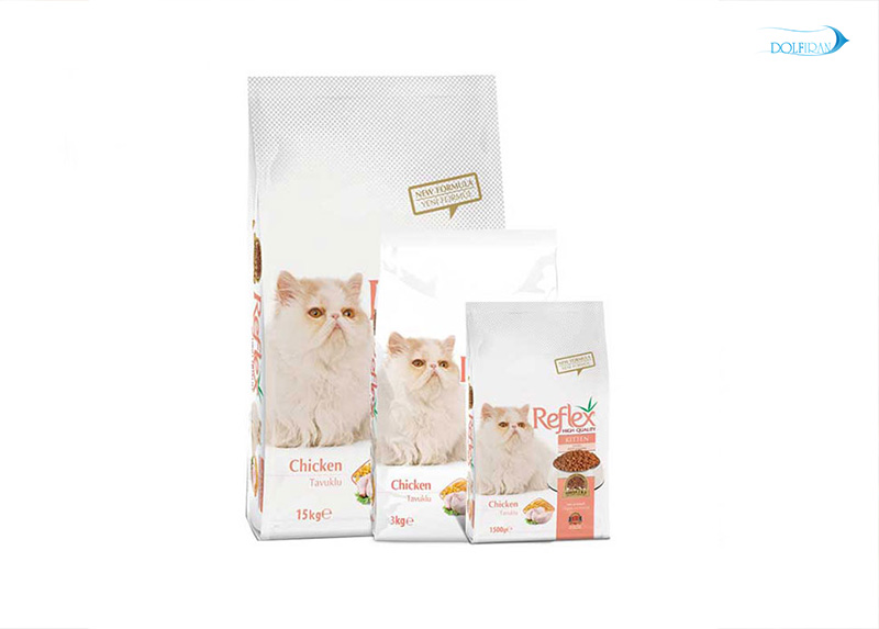 Reflex-Kitten-Chicken.jpg غذا خشک بچه گربه (کیتن رفلکس) با طعم مرغ - تصویر 1