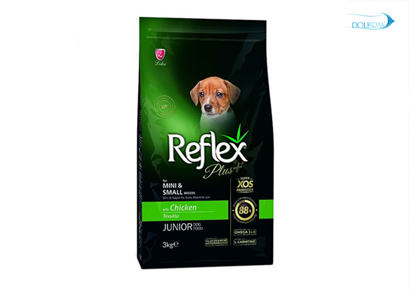 reflex-plus-junior-dog-with-chicken-3kg.jpg غذا سگ رفلکس پلاس - تصویر 1